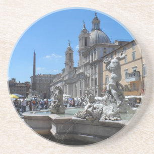Dessous De Verre En Grès Piazza Navona - Rome, Italie