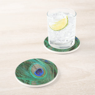 Dessous De Verre En Grès Pic bleu indien