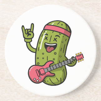 Dessous De Verre En Grès Pickle Rock Star