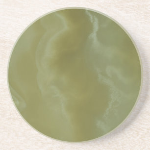 Dessous De Verre En Grès Pierre Décorative Vert Onyx - Beauté Élégante