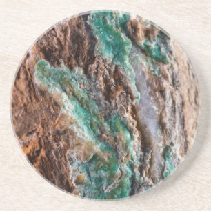 Dessous De Verre En Grès Pierre Turquoise