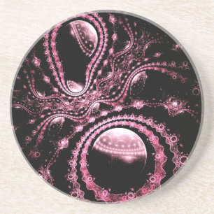 Dessous De Verre En Grès Pieuvre rose bijoux