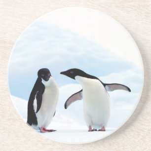 Dessous De Verre En Grès Pingouins d'Adelie