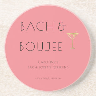 Dessous De Verre En Grès Pink Bach et Boujee Bachelorette