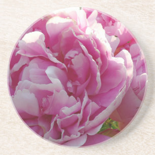 Dessous De Verre En Grès Pink Peony photo cottage ferme jardin fleuri