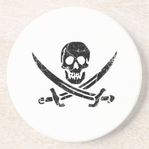 Dessous De Verre En Grès Pirate cross