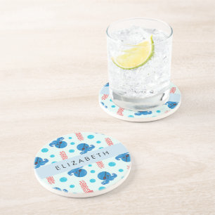 Dessous De Verre En Grès Pirate Octopus, Pirate Jellfish, Mer, Votre Nom