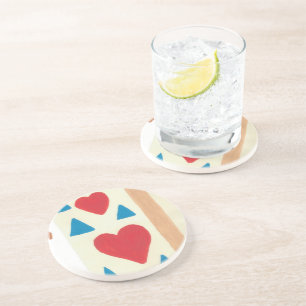 Dessous De Verre En Grès Piste d'amour   Coaster en pierre