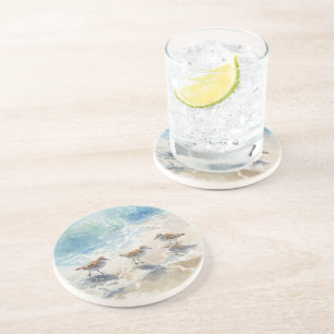 Dessous De Verre En Grès Plage des Bécasseaux Art