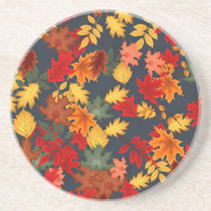 Dessous De Verre En Grès Plaid automne à damiers automne Thanksgiving