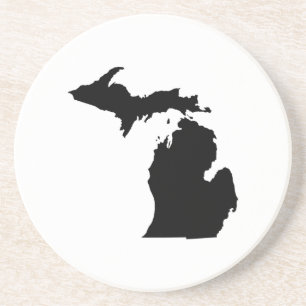 Dessous De Verre En Grès Plan de l'État du Michigan