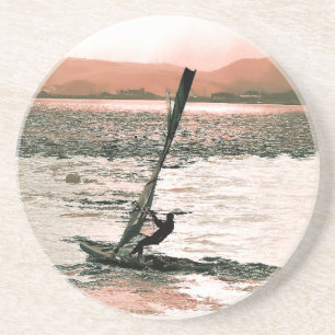 DESSOUS DE VERRE EN GRÈS PLANCHE À VOILE