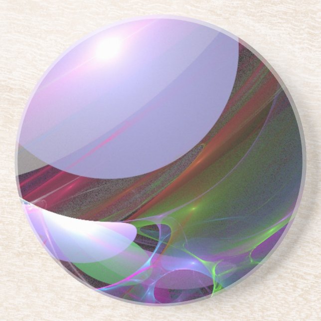 Dessous De Verre En Grès Planète translucide (Devant)