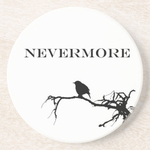 Dessous De Verre En Grès Plus de poème Raven Edgar Allan Poe Design