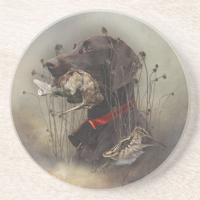 Dessous De Verre En Grès Pointeurs allemands à poils courts (Devant)