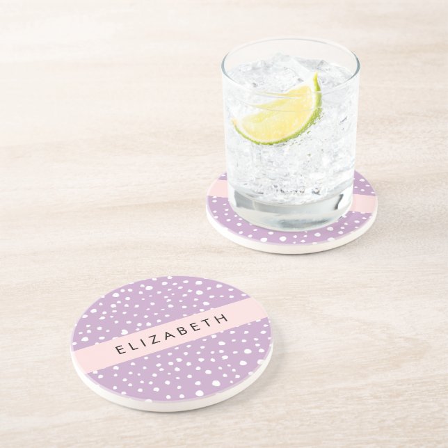 Dessous De Verre En Grès Points Dalmatiens Lilac, Points Dalmatiens, Votre  (Côté)