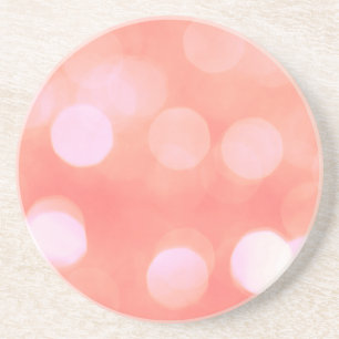 Dessous De Verre En Grès Points lumineux de bokeh abstraits roses, design f