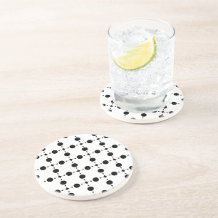 Dessous De Verre En Grès Points noirs, Motif à pois, Points, Pointillé