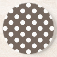 Pois blancs sur brun