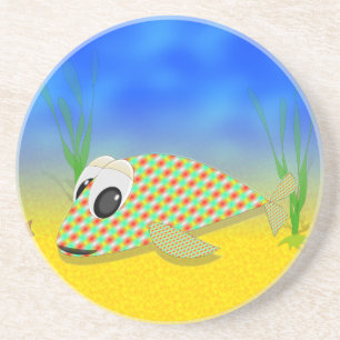 Dessous De Verre En Grès Poisson Carton mignon