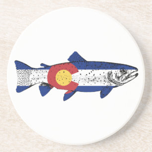 Dessous De Verre En Grès Poisson Colorado