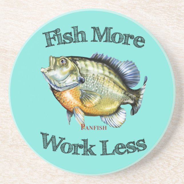 Dessous De Verre En Grès Poisson Plus Poisson-Poisson moins (Devant)
