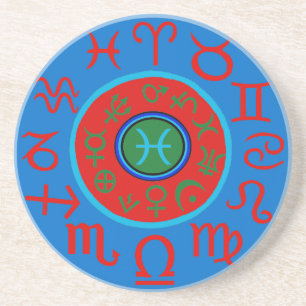 Dessous De Verre En Grès Poissons Zodiac