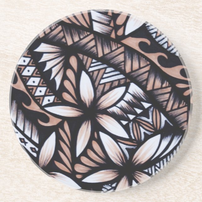 Dessous De Verre En Grès Poly conception de Tapa (Devant)