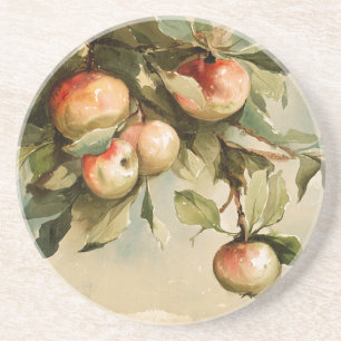Dessous De Verre En Grès Pommes d'une branche