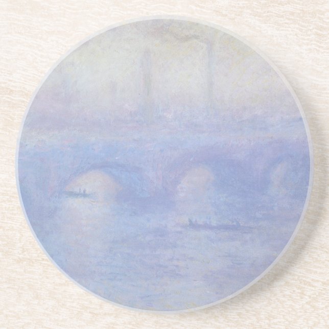 Dessous De Verre En Grès Pont Waterloo, effet Mist par Claude Monet (Devant)