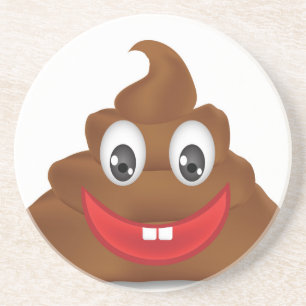 Dessous De Verre En Grès poo emojis