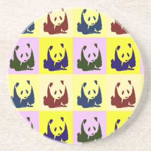 Dessous De Verre En Grès Pop Art Baby Pandas