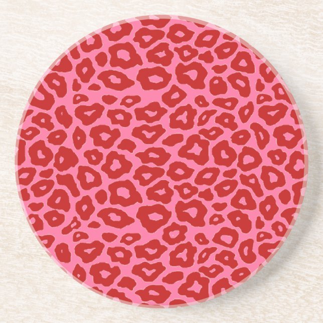 Dessous De Verre En Grès Pop Leopard (Devant)