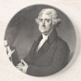 Dessous De Verre En Grès Portrait de Thomas Jefferson