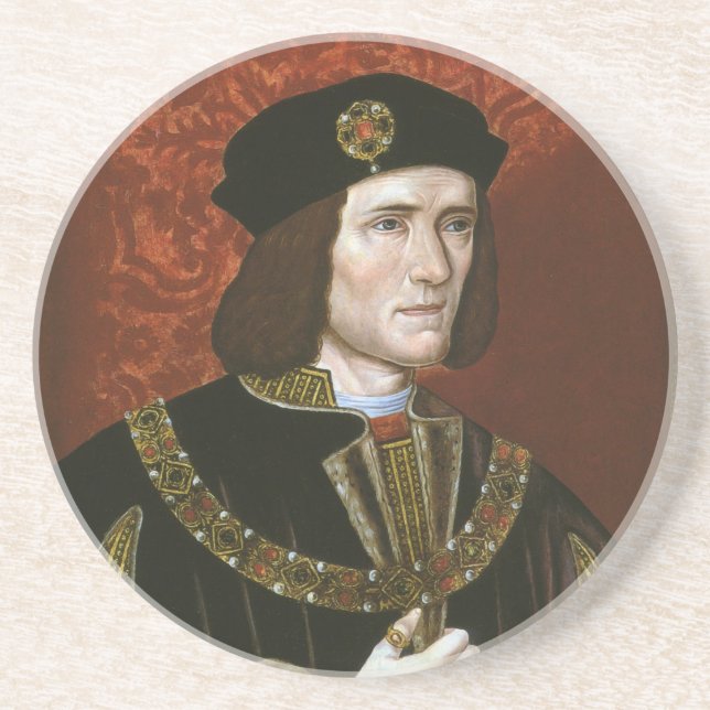 Dessous De Verre En Grès Portrait du Roi anglais Richard III (Devant)