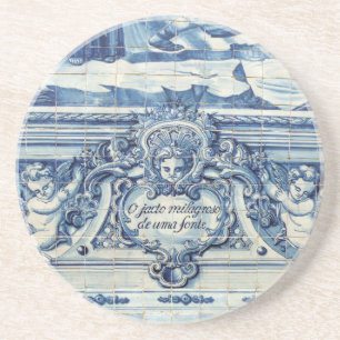 Dessous De Verre En Grès Portuguese blue and white wall tiles with angels