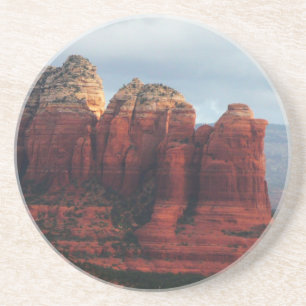 Dessous De Verre En Grès Pot de café nuageux Rock à Sedona Arizona