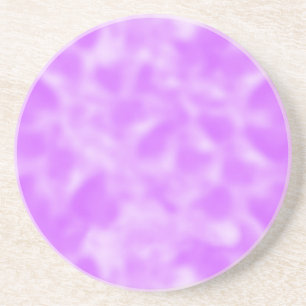 Dessous De Verre En Grès Pourpre et blanc chinés