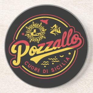 Dessous De Verre En Grès Pozzallo Cuore di Sicilia