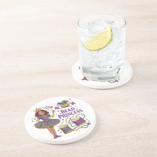 Dessous De Verre En Grès Princesse de Perles - Mardi Gras