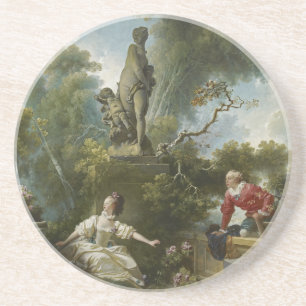Dessous De Verre En Grès Progrès de l'amour : Le rendez-vous par Fragonard