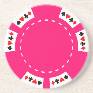 Dessous De Verre En Grès Puce rose de tisonnier et de jeu