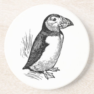 Dessous De Verre En Grès Puffin