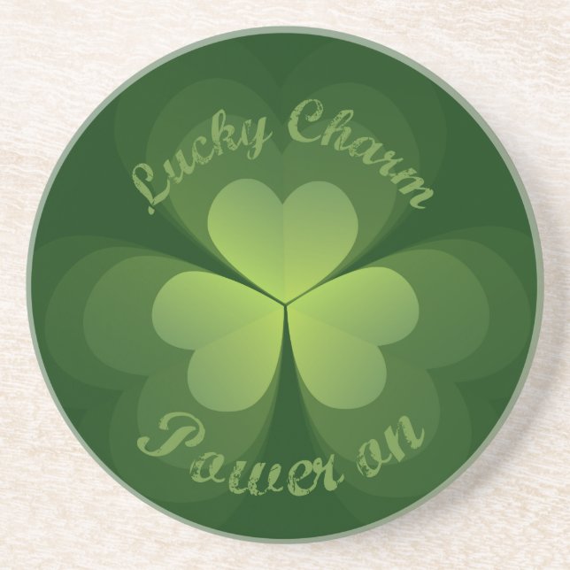 Dessous De Verre En Grès Puissance de charme Lucky activée (Devant)