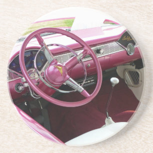 Dessous De Verre En Grès Purple Chevy Bel Air