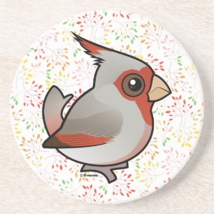 Dessous De Verre En Grès Pyrrhuloxia de Birdorable