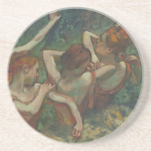 Dessous De Verre En Grès Quatre Danseurs, Peinture impressionniste, Edgar D