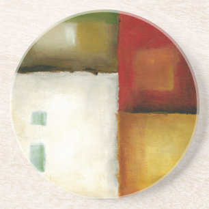 Dessous De Verre En Grès Quatre rectangles colorées de Chariklia Zarris
