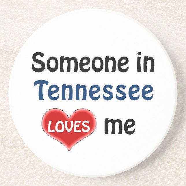 Dessous De Verre En Grès Quelqu'un au Tennessee m'aime (Devant)