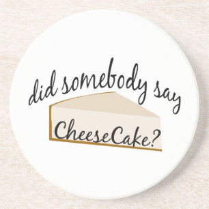 Dessous De Verre En Grès Quelqu'Un Dit Cheesecake ?